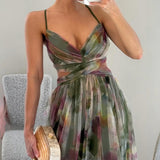 Giselle™ - Czarujące maxi sukienka w kwiatowy wzór