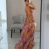 Giselle™ - Czarujące maxi sukienka w kwiatowy wzór