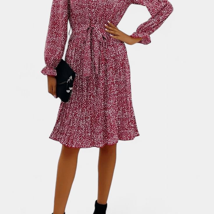 Agnes | Plisowana w panterkę