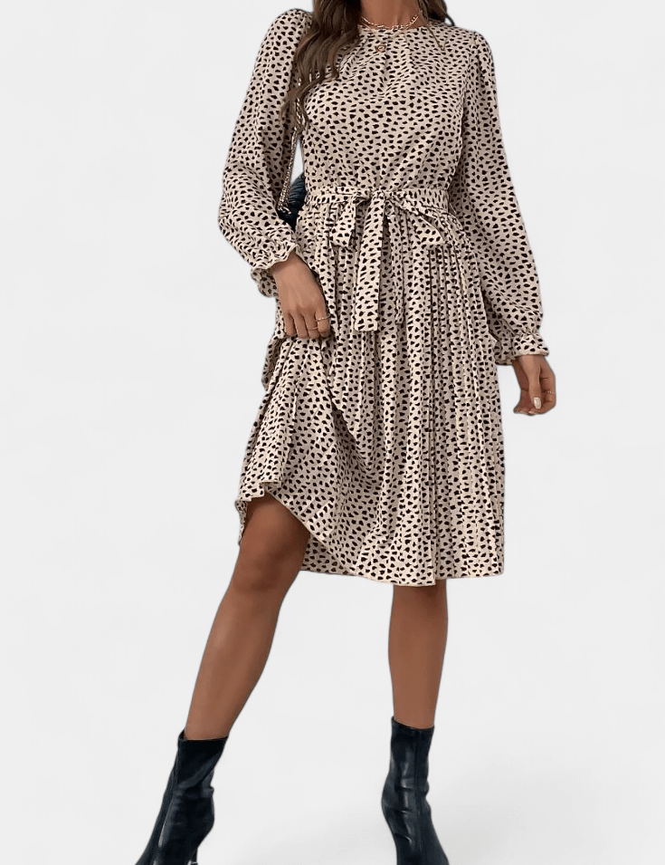 Agnes | Plisowana w panterkę