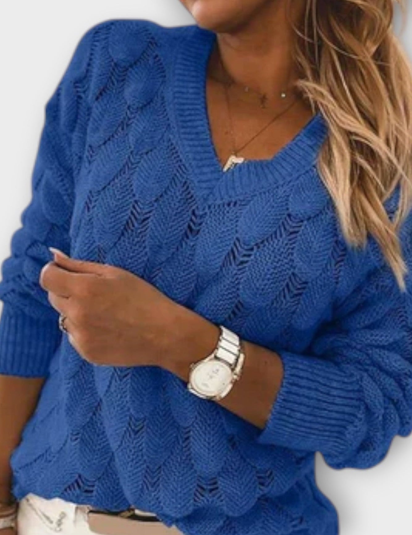 Agnes | Sweter z dekoltem w serek