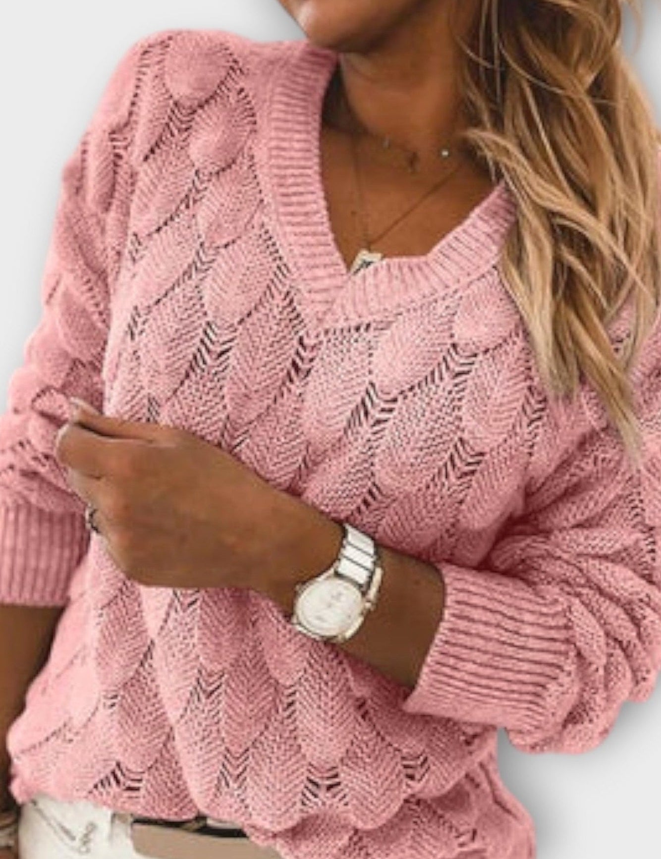 Agnes | Sweter z dekoltem w serek