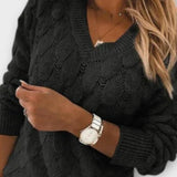 Agnes | Sweter z dekoltem w serek