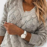 Agnes | Sweter z dekoltem w serek
