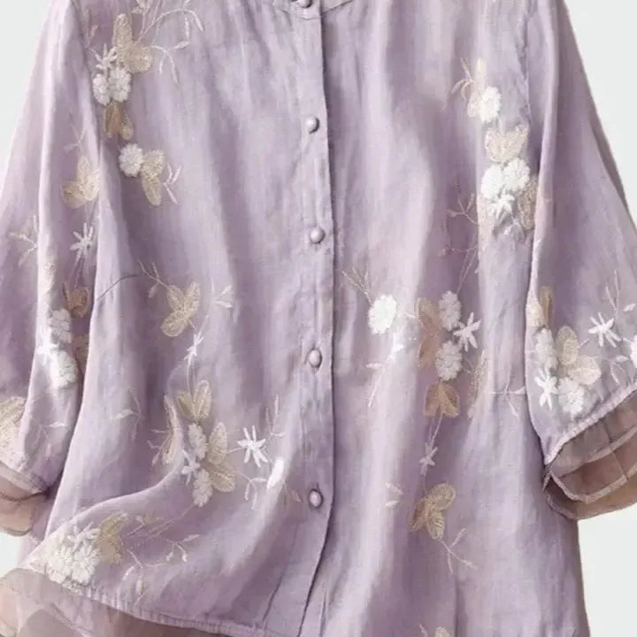 Ida | Różowa Bluzka