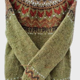 Johanne | Vintage Sweter Robiony na Drutach