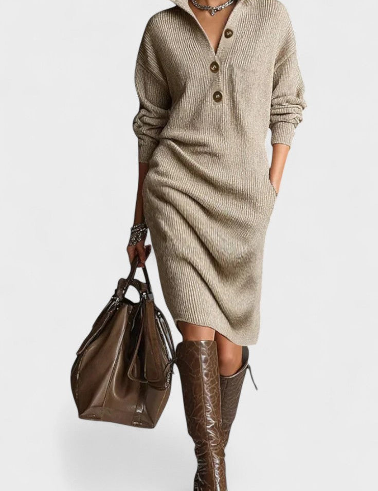 Kornelia™ | Elegancka Dzianinowa Sukienka