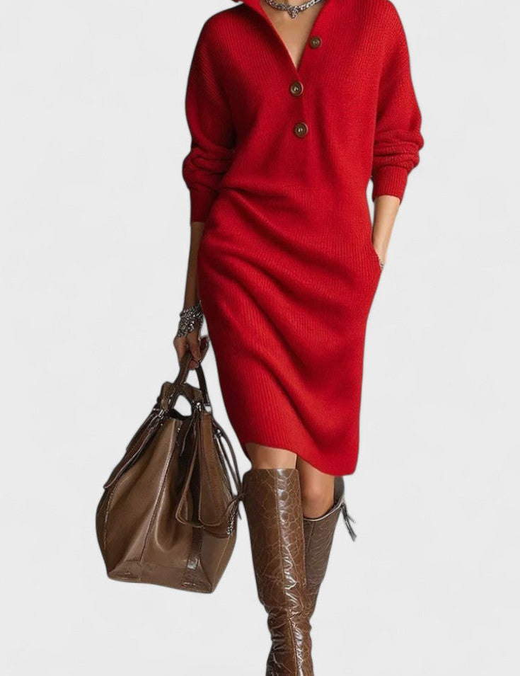 Kornelia™ | Elegancka Dzianinowa Sukienka