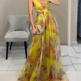 Giselle™ - Czarujące maxi sukienka w kwiatowy wzór