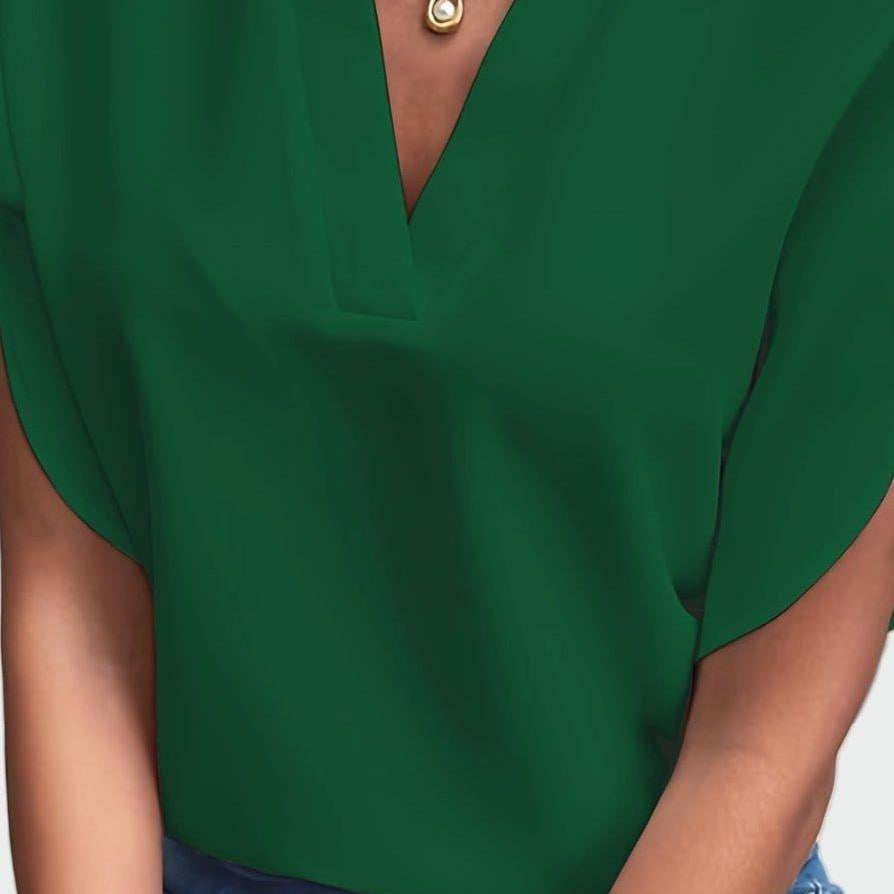 Stine | Bluzka z dekoltem w serek