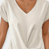 Stine | Bluzka z dekoltem w serek