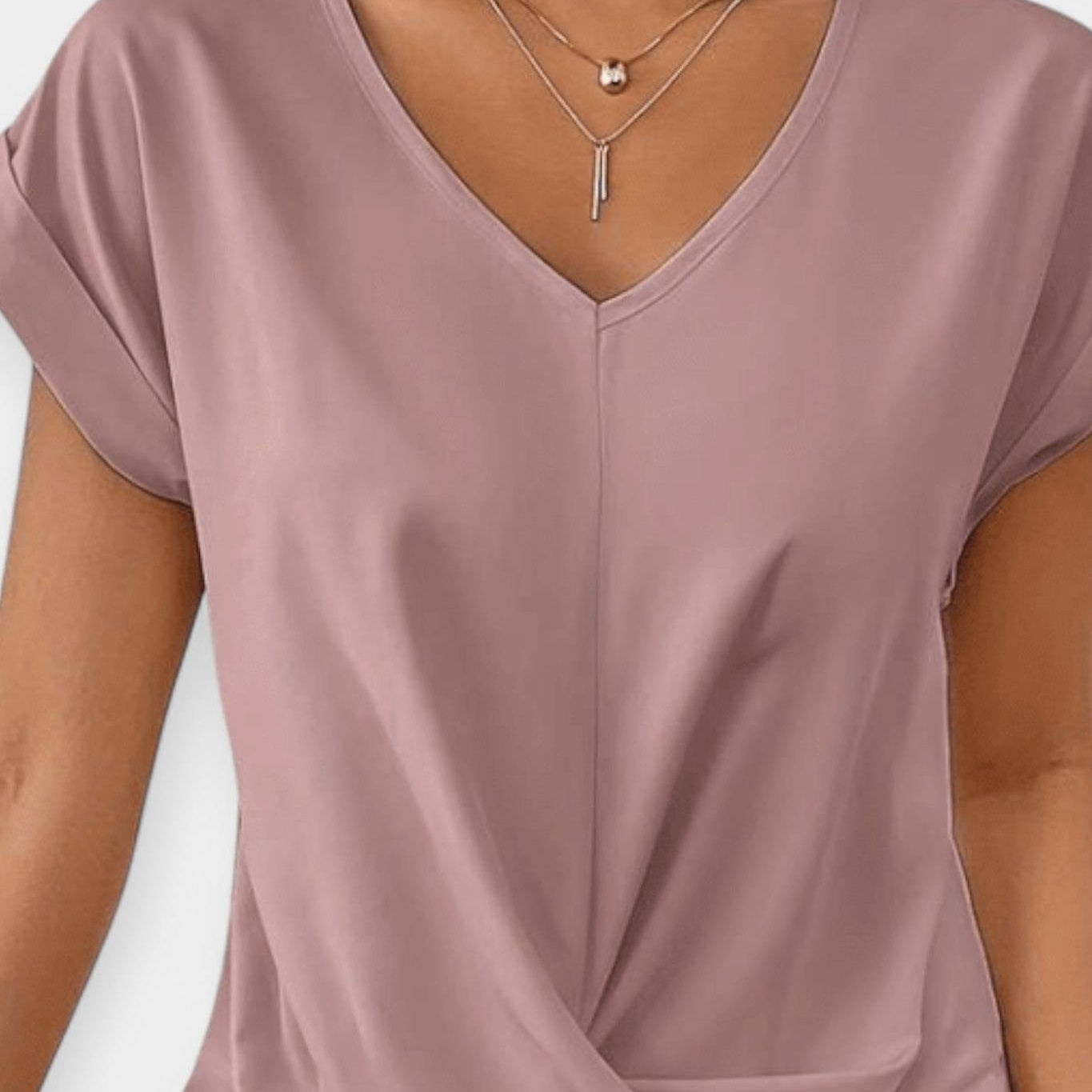 Stine | Bluzka z dekoltem w serek