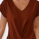 Stine | Bluzka z dekoltem w serek