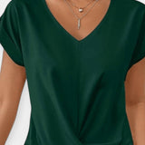 Stine | Bluzka z dekoltem w serek